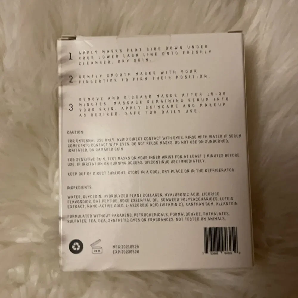 Beautology Lab 24K Gold Collagen Eye Masks 12 Pairs New in Box - Picture 5 of 10